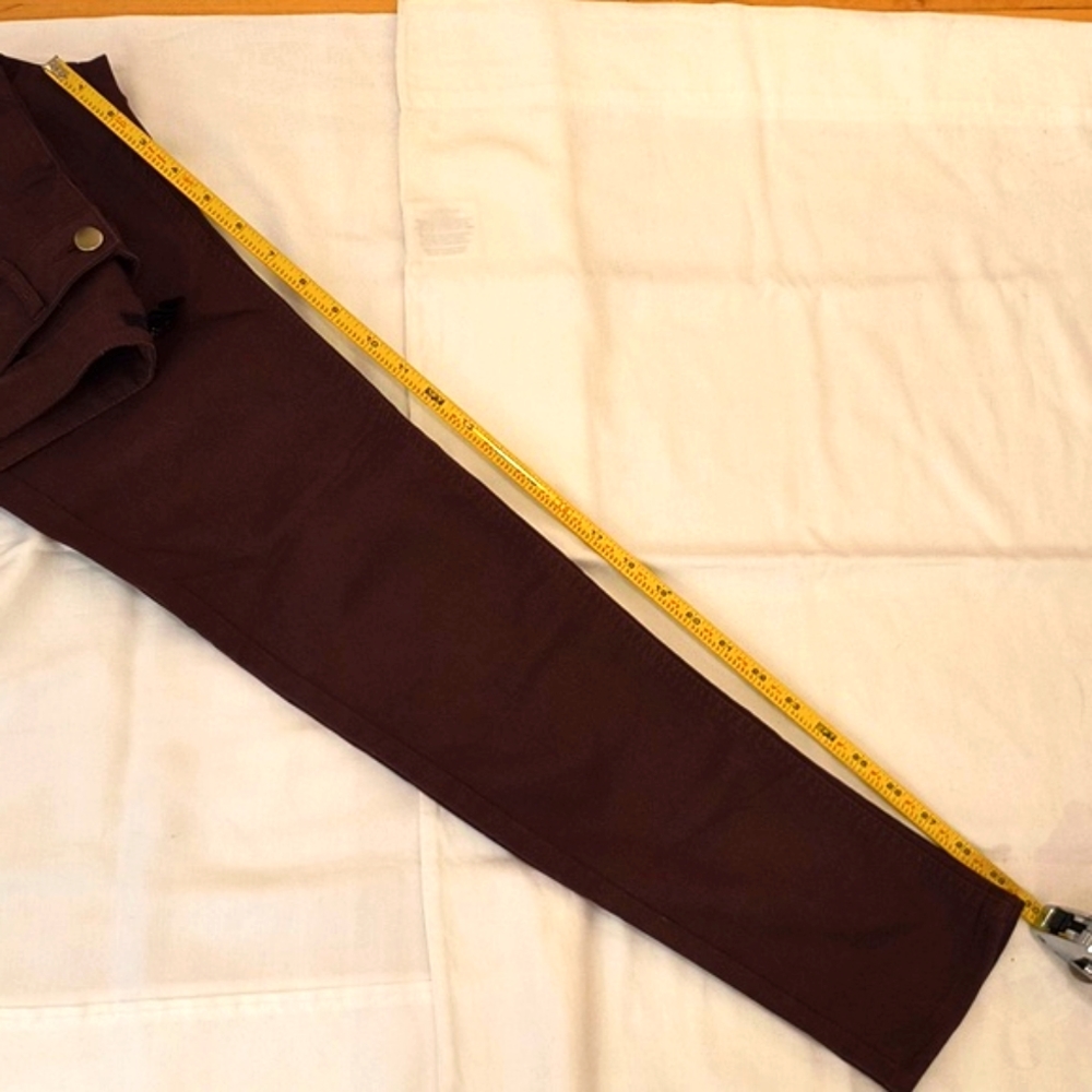 NWOT Cotton-mix chocolate brown skinny jeans - Picture 7 of 8